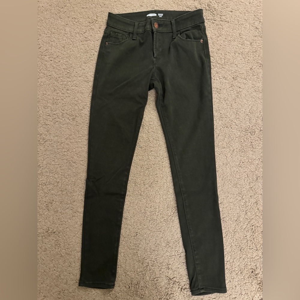 Women’s Dark Green Rockstar Super Skinny 2 Petite